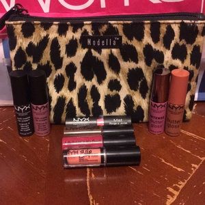 New NYX Lipstick Bundle samplers 12 total with bag